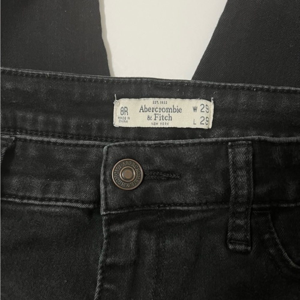 Abercrombie & Fitch Light Black Jeans Size 8 R - Picture 3 of 8